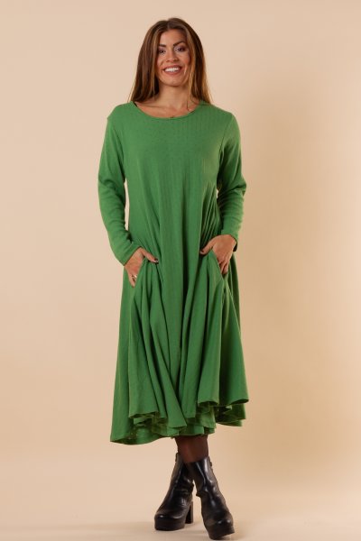 Ballerina Longsleeve Dress Knit Green