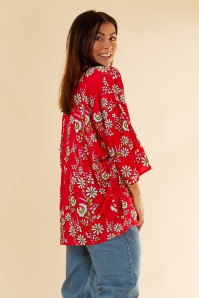 Tibble Kimono Red