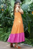 Solby Dress Orange&Pink