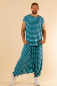 Harem Classic Man Stripe Navy Turquoise