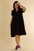 Nora Shirt Dress Black