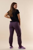Yoga Stretch Ribbed Purple Grey