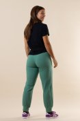Yoga Stretch Ribbed Leggins + Soft Ribbed Shirt Lenoliumgreen